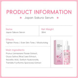 Sakura Face Fluid Essence Serum - Moisturizing Hyaluronic Acid 30ml