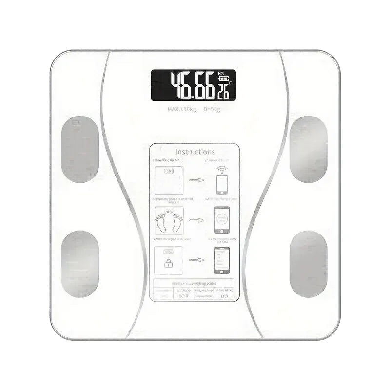 Wireless Digital Body Fat Scale with LED Display - Smart Weight Analyzer