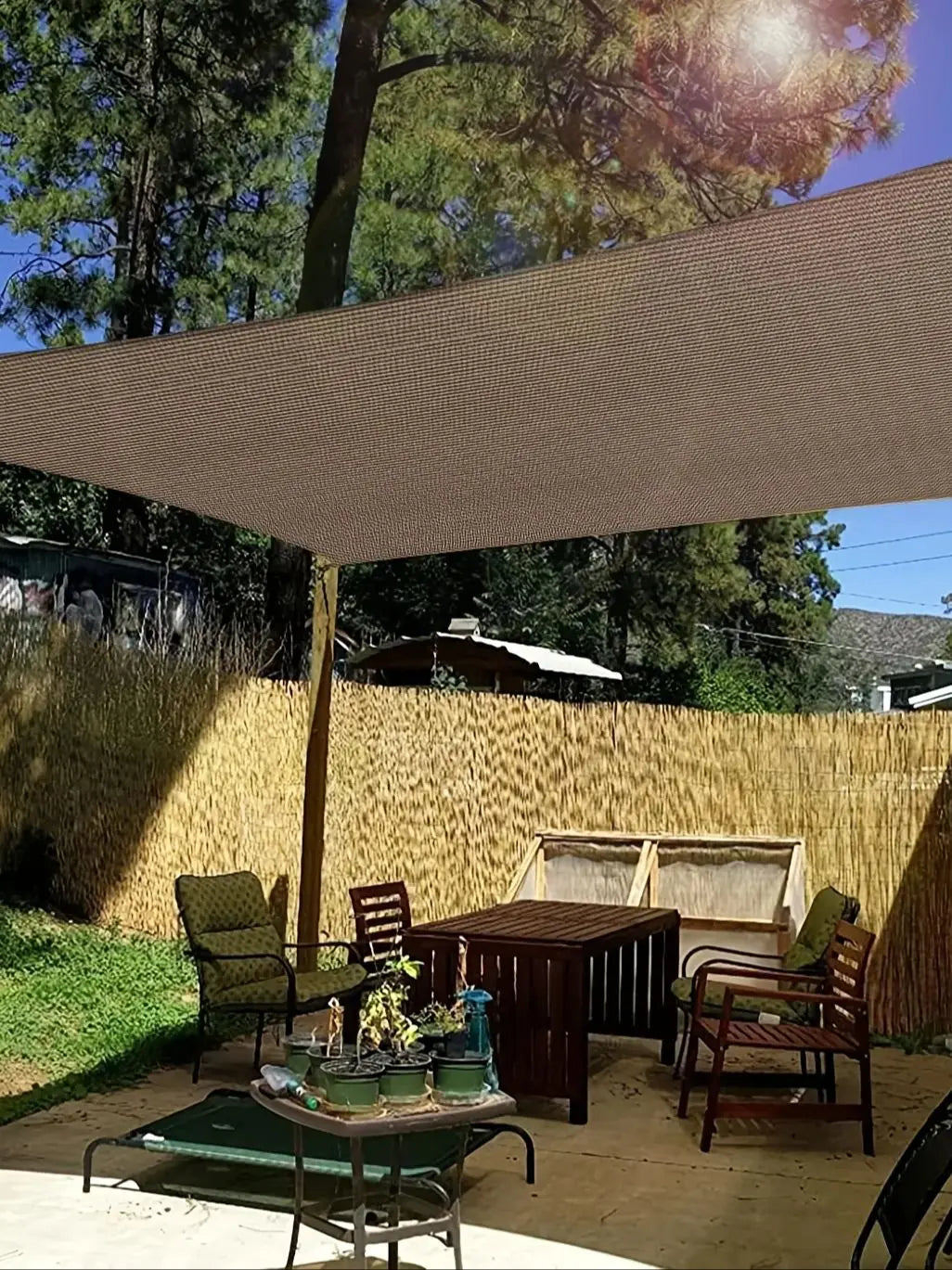 Backyard Shade Net - Durable Privacy Fence and Plant Shade Cloth