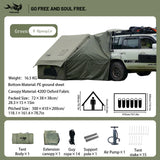 Inflatable Camping Tent for 4-8 Persons, Waterproof with Carry Bag