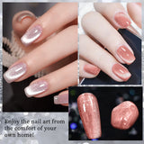 Cat's Eye Magnetic Nail Gel Set - 6 Colors, UV LED Soak Off, Odorless