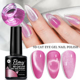 Cat's Eye Magnetic Nail Gel Set - 6 Colors, UV LED Soak Off, Odorless