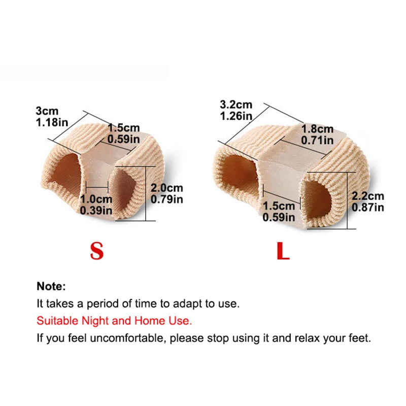 Silicone Toe Separator Bunion Corrector Gel Insoles for Shoes (1/2/4pcs)