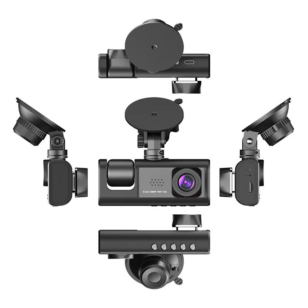 1080P Dash Cam WiFi Front & Rear Camera with Night Vision for Cars