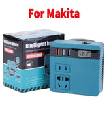120W Lithium Battery Inverter DC 18-21V to AC 220V for Makita Tools