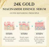 24K Gold Face Serum Niacinamide Hyaluronic Acid Anti-Wrinkle Skin Care