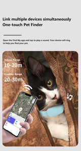 Pet GPS Tracker Collar for Cats & Dogs - Waterproof Real-Time Locator