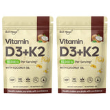 Vitamin D3 and K2 Soft Capsules for Daily Routines, 60 Count