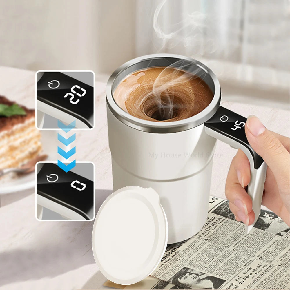 Automatic Stirring Cup Rechargeable Stainless Steel Electric Mixer 15oz