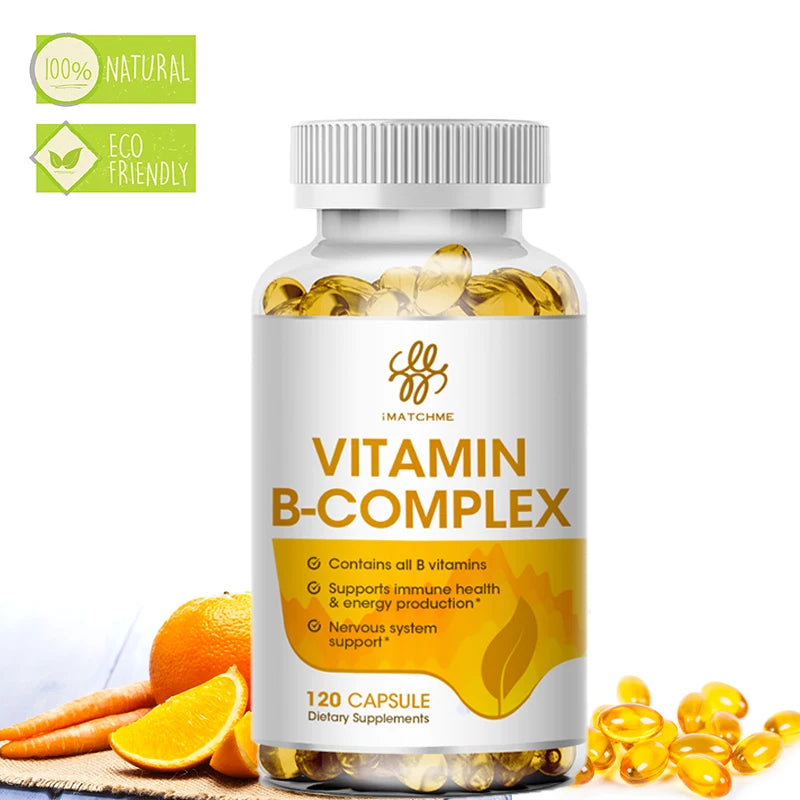 Vitamin B Complex Capsules with Resveratrol, 66 Count