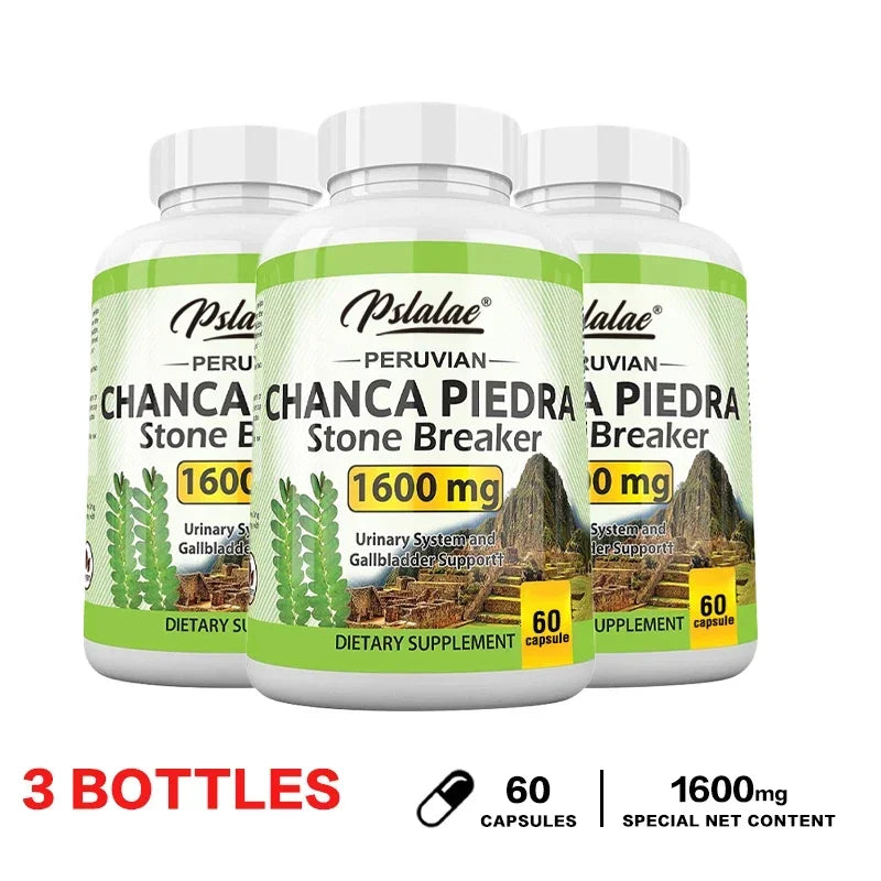 Chanca Piedra Capsules 1600mg - Non-GMO Dietary Supplement, 60 Count