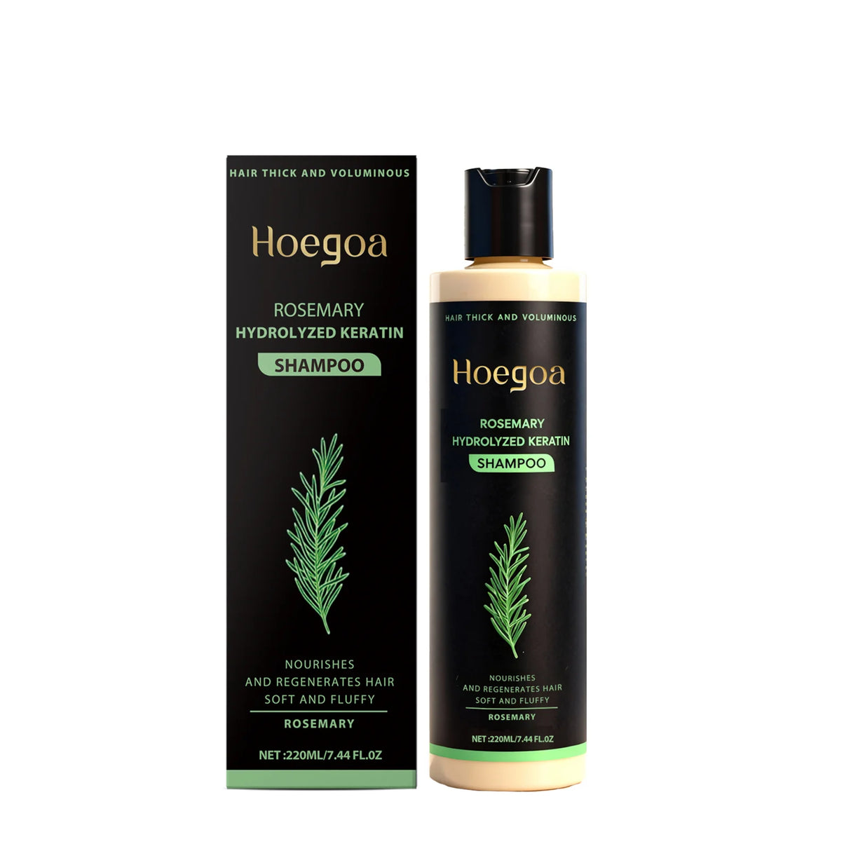 Rosemary Hydrolyzed Keratin Shampoo for Hair Care, 220 ml