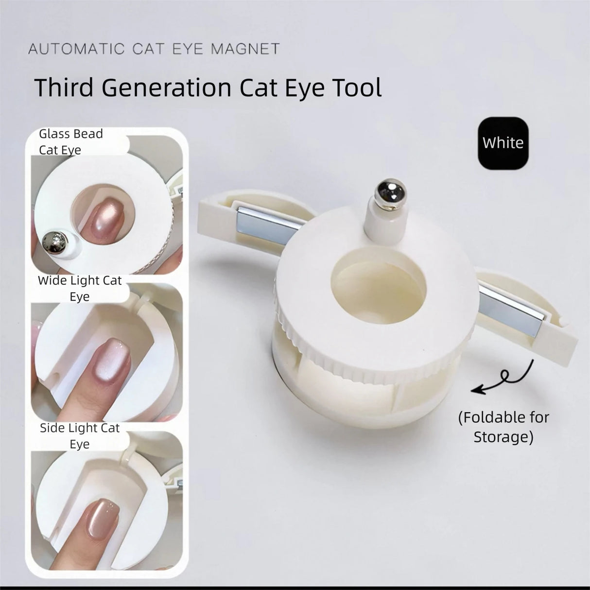Automatic Cat Eye Nail Tool - Multi-Functional Magnet for French Manicure