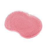 Silicone Foot Scrubber Brush Pad with Suction Cups for Bath Massage