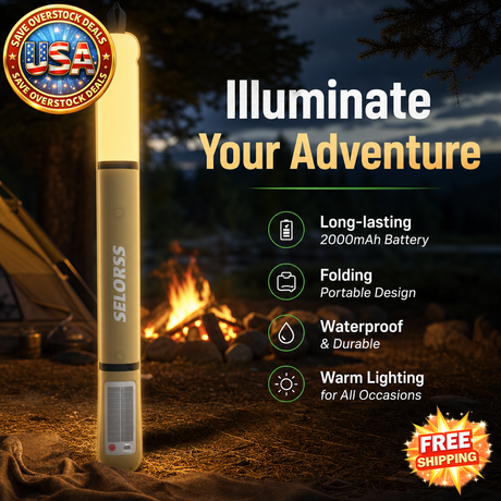 Solar Camping Lantern - Portable Waterproof Light