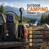 Portable Outdoor Camping Shower Set with 20L Bucket