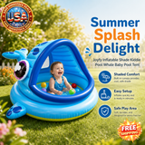 Joyfy Inflatable Whale Baby Pool Tent for Toddlers