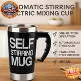Automatic Stirring Electric Mixing Cup 450ML Stainless Steel Insulated Mug
