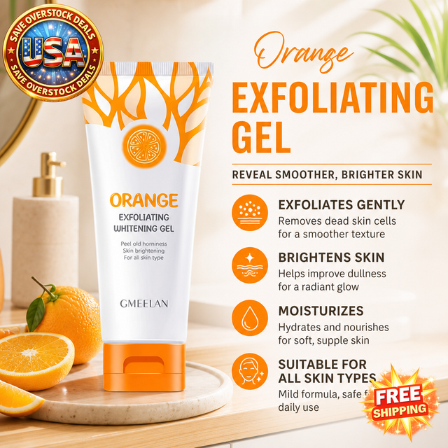 Orange Exfoliating Gel Scrub for Brightening Skin 50g