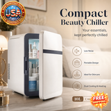 10L Portable Mini Fridge for Bedroom, Compact Design with Low Noise