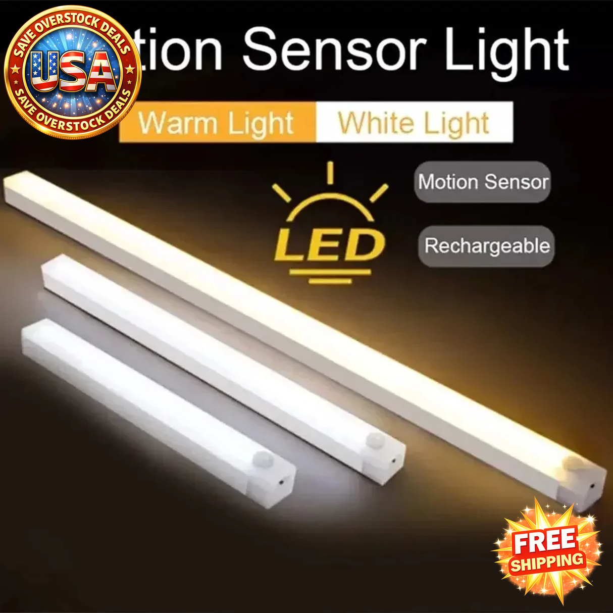 Dimmable LED Strip Light with Motion Sensor for Home Decor