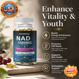 NAD 1500 Mg + Trans-resveratrol - Anti-Aging Supplement