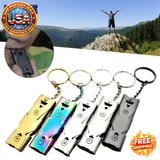 Survival Whistle High Decibel Emergency Keychain Pendant Outdoor Tool