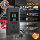 8000mAh Car Jump Starter & Tire Inflator, 150PSI