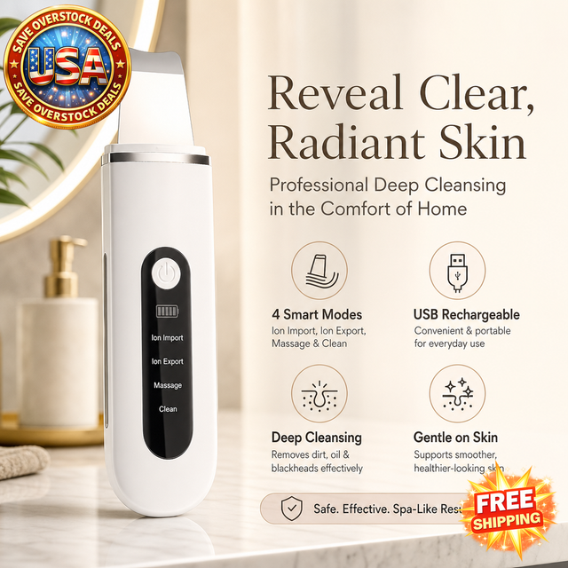 Ultrasonic Skin Cleaning Tool - USB Rechargeable Blackhead Remover