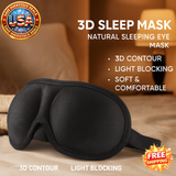 3D Sleep Mask Eye Shade Cover Portable Blindfold for Travel - 1 Piece