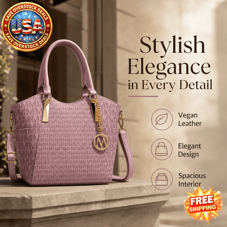 Vegan Leather Women's Tote Bag - MKF Collection Devorah