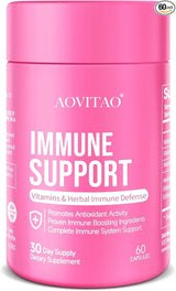 Immune Support Supplement Natural Herbal Cognitive Support Booster and Mushroom with Lion's Mane, Reishi Supplement for Memory Cognitive