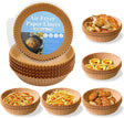 Air Fryer Disposable Paper 100 Pcs Round Non-Stick Paper Prime Oil-proof Parchment Paper Cooking Paper for Fryers Basket Frying Pan Microwave Oven
