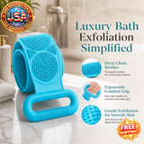 Silicone Bath Scrubber Exfoliating Brush for Body Cleaning