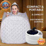 Portable Full Body Sauna Set with 3L Steamer & Remote Control