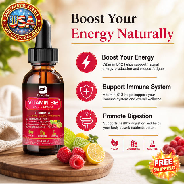 Vitamin B12 Drops for Daily Routines - 30ml
