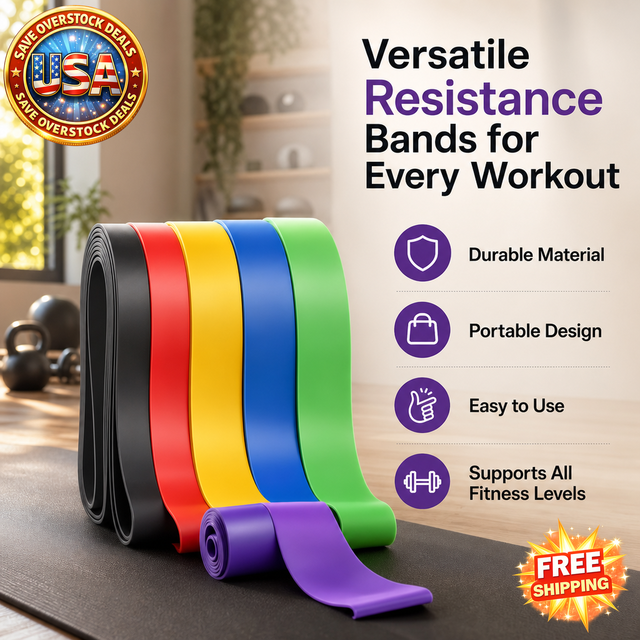 Resistance Bands for Exercise - Elastic Stretch Bands