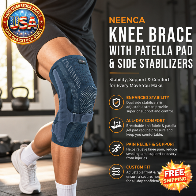 NEENCA Knee Brace with Patella Pad & Stabilizers for Support