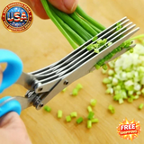 Multi-functional Stainless Steel Kitchen Scissors 3/5 Layer Cooking Tool