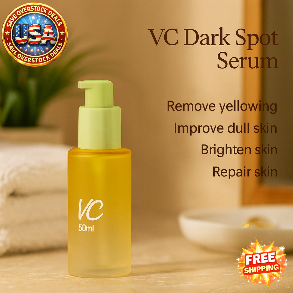 Vitamin C Serum 50ml | Dark Spot Care | Brightening Facial Essence