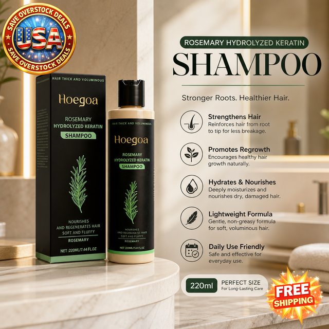 Rosemary Hydrolyzed Keratin Shampoo for Hair Care, 220ml