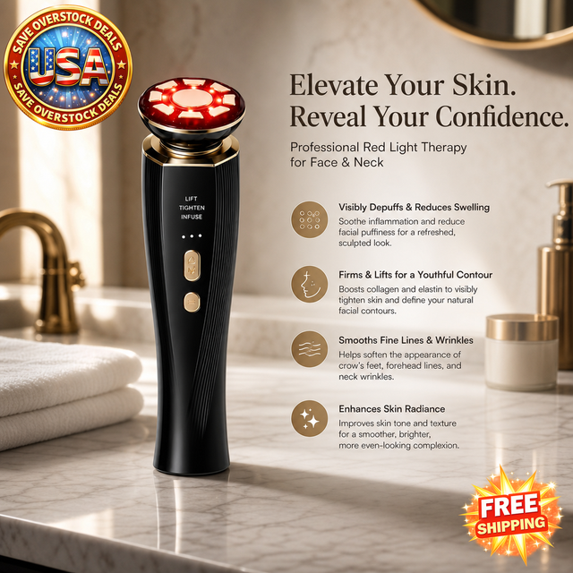 Red Light Facial and Neck Beauty Device for Skincare